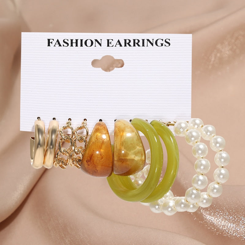 Pearl Hoop Earrings