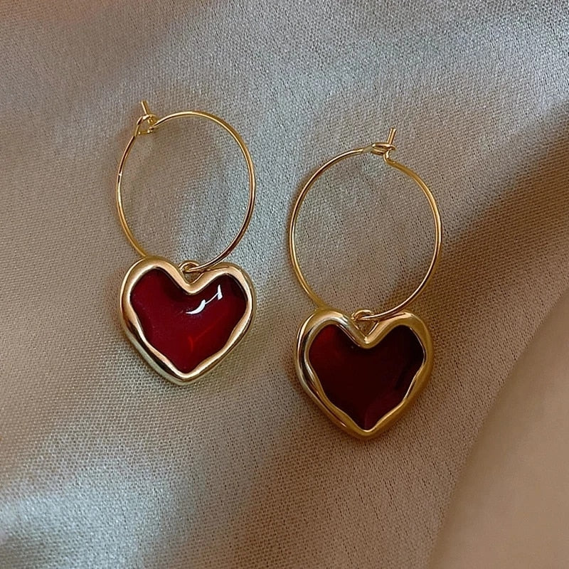 Vintage Heart Earring