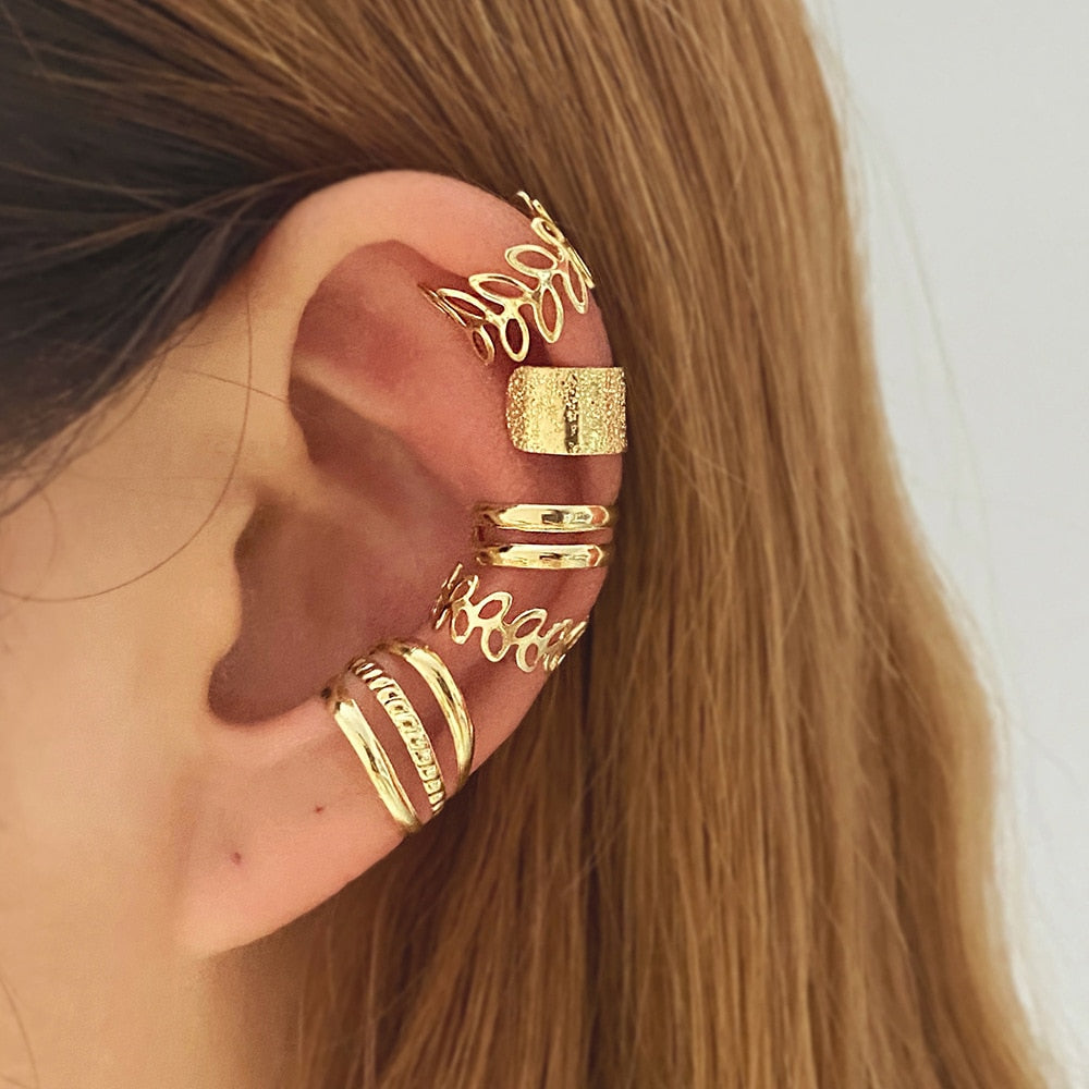 Gold-Silver Earrings