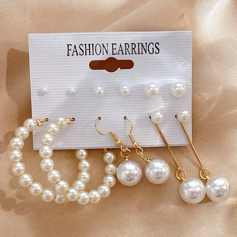 Pearl Hoop Earrings