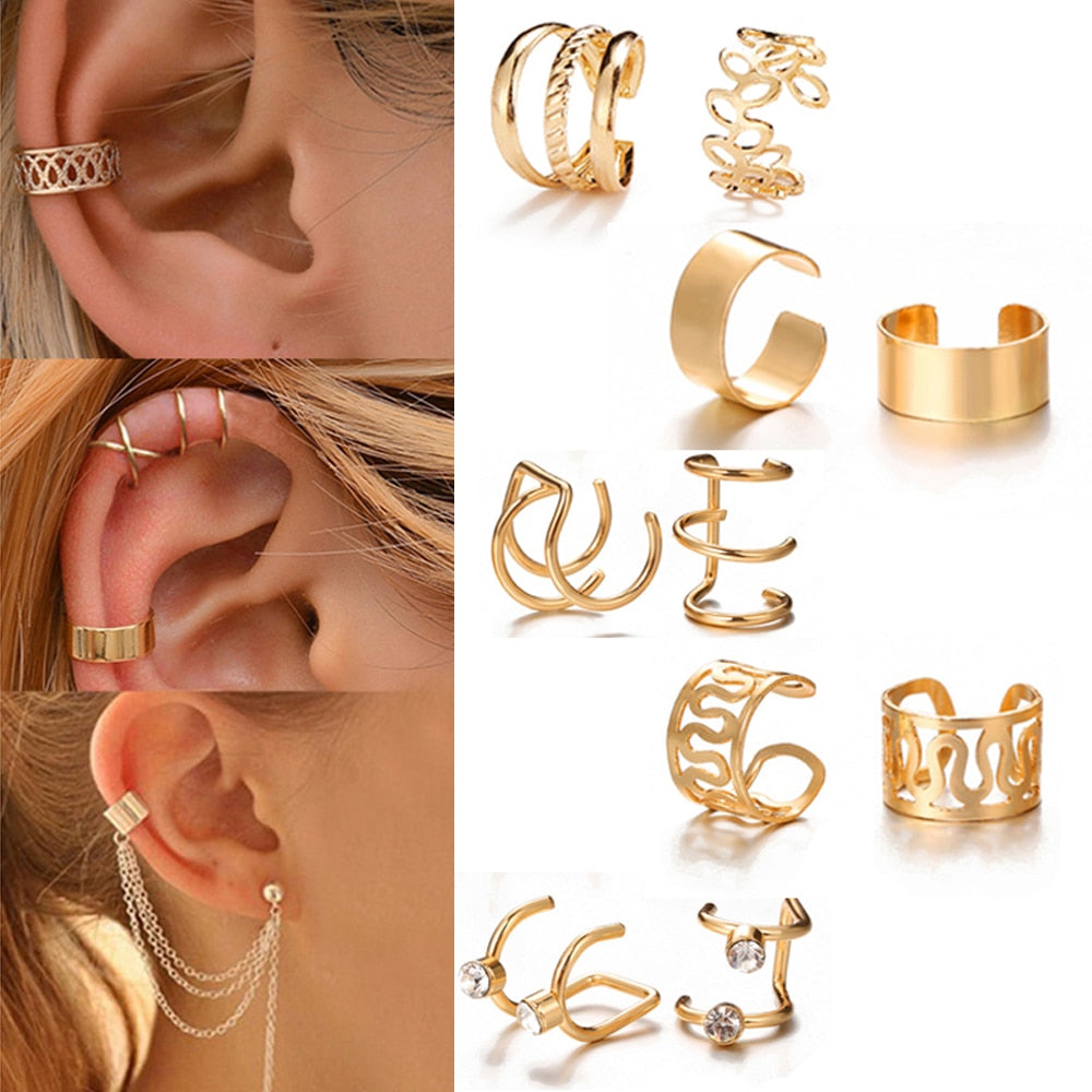 Gold-Silver Earrings