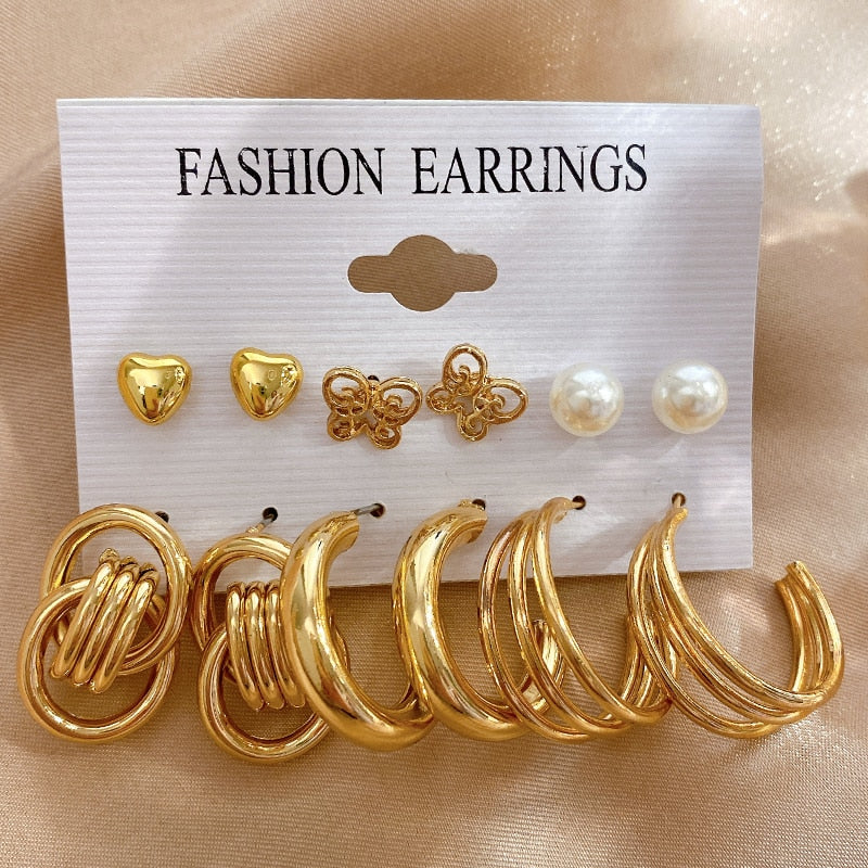 Pearl Hoop Earrings