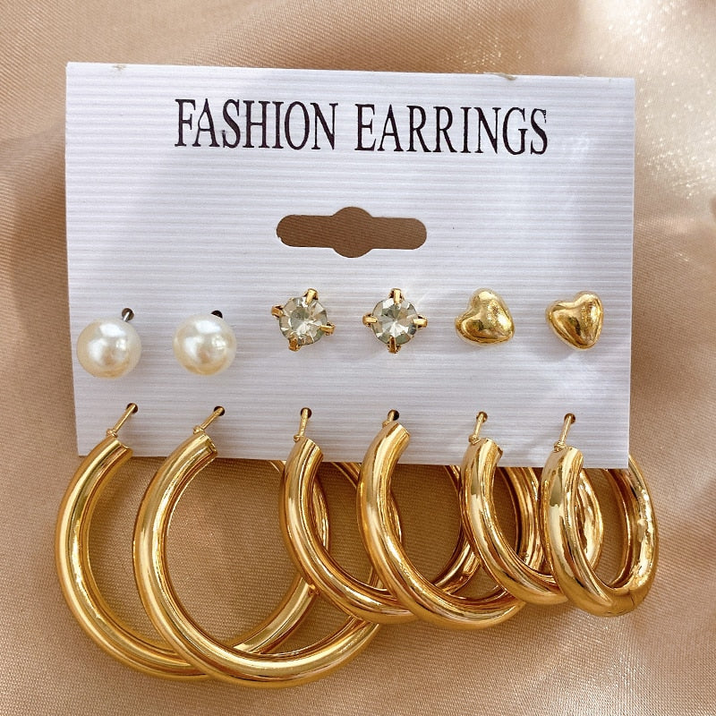 Pearl Hoop Earrings